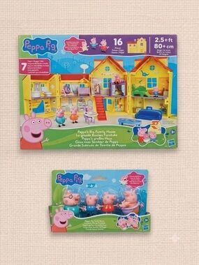Peppa Pig Big Family House + Figures Bundle (Brand New)